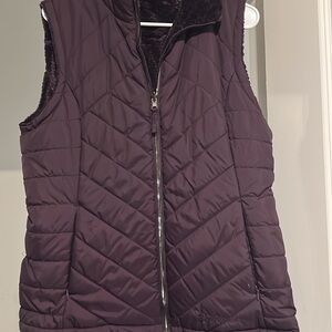 Free Country Women's Dark Purple Quilted Vest